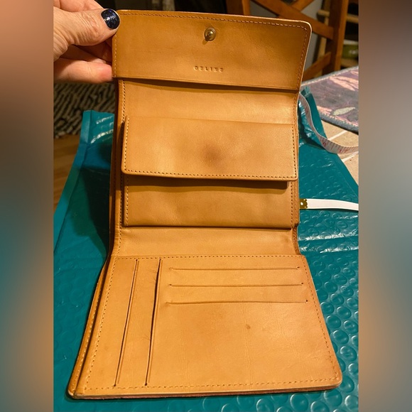 Celine bifold suede wallet. - Picture 6 of 11